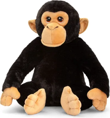 Image de Peluche Keel Toys - Chimpanzé noir 30 CM
