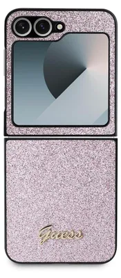 Produktbild von Guess, Schutzhülle für Samsung Galaxy Z Flip 6 mit Glitzer, Rosa