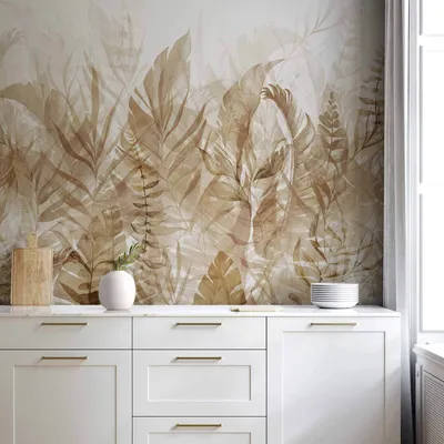 Produktbild von Vlies Fototapete - Magic Grove (Brown) 350x245 cm Blätter b-A-0696-a-d