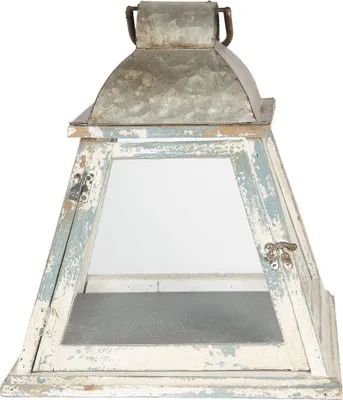 Produktbild von Clayre & Eef Laterne 33x33x37 cm Beige Holz