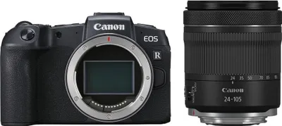 Produktbild von Canon EOS RP Gehäuse + RF 24-105mm f4-7.1 IS STM, 26,2 MP, 6240 x 4160 Pixel, CMOS, 4K Ultra HD, Touchscreen, Schwarz