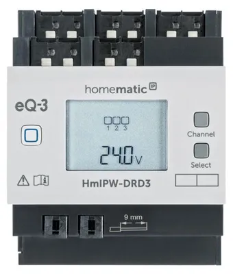 Zdjęcie produktu dla Homematic IP, przewodowy ściemniacz - 3-kanałowy | eQ-3 | HmIPW-DRD3