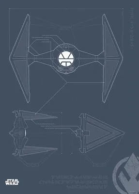 Produktbild von Kunstposter – Star Wars – Karte des Kriegsschiffs – 50 x 70 cm