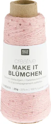 Produktbild von Rico Design Creative Make It Blümchen Garn 375m 25g Rosa