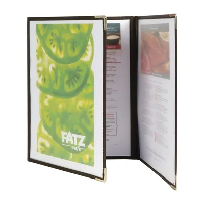 Image de Porte-menu triple en cristal de sécurité (3 pièces)