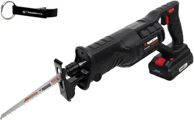 Produktbild von Zestaw HEADNMORE® - akumulatorowa pilarka szablasta PARKSIDE PERFORMANCE® 20 V PSSAP 20-Li D5 z akumulatorem 4 Ah + brelok HEADNMORE®