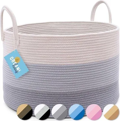 Image de Grand panier à linge gris 50 x 33