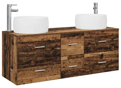 Immagine prodotto di vidaXL Set di mobili da bagno, 3 pezzi, legno di recupero, 49,5 x 44,5 x 66 cm