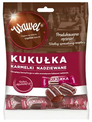 Produktbild von Wawel "Kukulka" gefüllte Karamellbonbons 105g