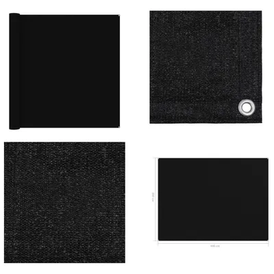 Image de vidaXL Tapis de tente 300 x 400 cm Noir - Tapis de tente - Tapis de tente - Tapis - Tapis