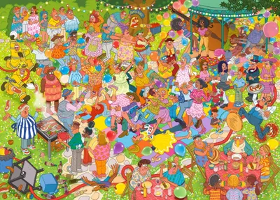Produktbild von Bluebird Puzzle Legespiel Garden Party - 1500 Teile bunt