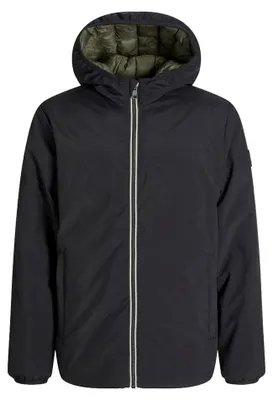 Obrázek produktu pro Jack & Jones 12279138_2161_1191980_164, Outdoorová bunda, Uni, Dospělý, Zip, Polyester, Černá