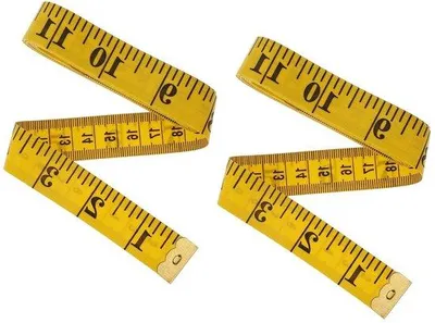 Produktbild von Doppelzahniges Körper-Meßband 2 m 2 Stück für Nähen weiches Körper-Meßband
