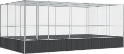 Immagine prodotto di Voliera con Estensione Argento 518x307x212 cm in Acciaio