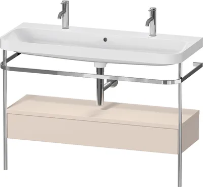 Produktbild von Waschtischset HAPPY D.2 PLUS 1175x490mm ein Hahnloch taupe supermatt ein Hahnloch taupe supermatt