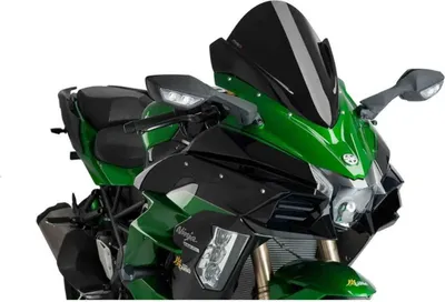 Immagine prodotto di Cupolino PUIG z-racing nero 400x390mm per Kawasaki