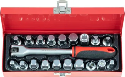 Immagine prodotto di Set chiavi bussole da 3/8", olio tappo di scarico noci, kit di attrezzi per auto e autocarri officina 20 pezzi