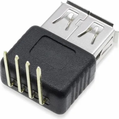 Produktbild von Steckverbinder, USB A, Printmontage 90°, Buchse