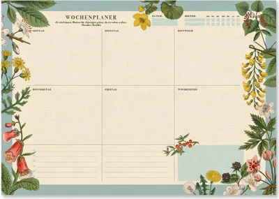 Produktbild von Grupo Erik Wochenplaner Tischkalender Block Kalender