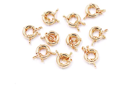 Imagen del producto de 30 cierres para joyería, ideales para la creación de joyas, en oro de 14 quilates