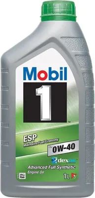 Produktbild von 1 Liter MOBIL 0W-40 1 ESP X3 MB 229.51, MB 229.52, VW 511 00, DEXOS 2, Fiat