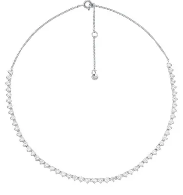 Image de Michael Kors MKC1612AN040 Collier Femme laiton argent blanc 36 cm