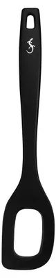 Roerspaan aus Silikon, 6 Stück, 28 cm, Schwarz