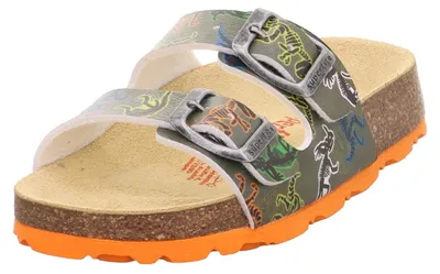 Produktbild von Superfit Jungen FUSSBETTPANTOFFEL GRÜN/MEHRFARBIG 7100