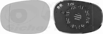Image de VAN WEZEL Glace de rétroviseur extérieur chromé gauche (0667835) pour BMW 3 1