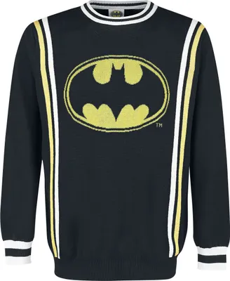 Produktbild von Batman Strickpullover Herren Retro Logo multicolor L