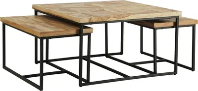 Produktbild von Couchtisch 3-er Set 70 x 70 x 40 cm