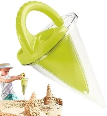 Produktbild von Experimentier-Trichter für Sand & Wasser, Strandspielzeug mit kontrolliertem Fluss, Lehrt Schwerkraft Ursache-Wirkung, Sensorisches BAU-Set für Sandburgens, Ideales Outdoor-Geschenk für Kinder