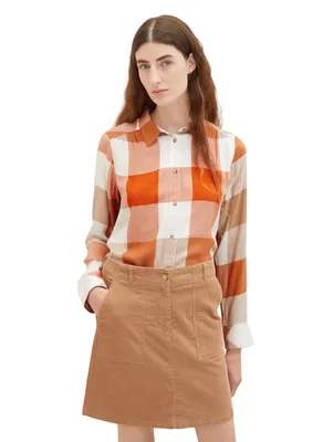 Produktbild von TOM TAILOR Damen Bluse mit Karomuster