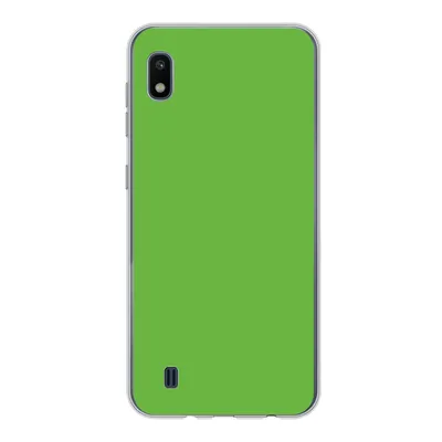 Produktbild von MuchoWow® Handyhülle Schutzhülle Hülle für Samsung Galaxy A10 Grün - Farben - Natur Silikon Softcase Handy Hülle - Schutzhülle