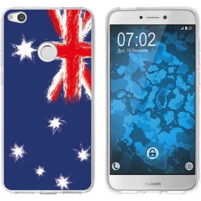 Produktbild von PhoneNatic Case kompatibel mit Huawei P8 Lite 2017 Silikon-Hülle WM Australien M2