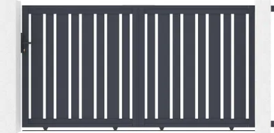 Produktbild von Schiebetor aus aluminium 3m VEYMONT H.160cm grau