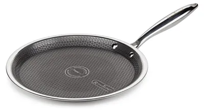 Pfannkuchenpfanne 28 cm, Edelstahl, Antihaft, ofenfest bis 220 °C