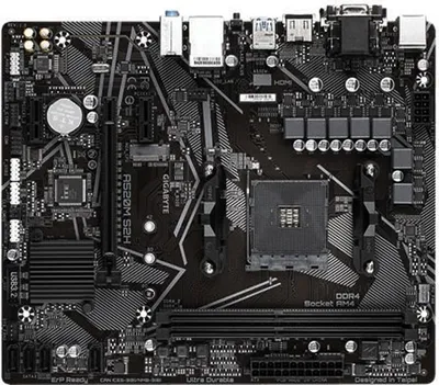 Zdjęcie produktu dla GIGABYTE A520M S2H, AMD, Socket AM4, AMD Ryzen 3000 Series, Socket AM4, 64 GB, DDR4-SDRAM