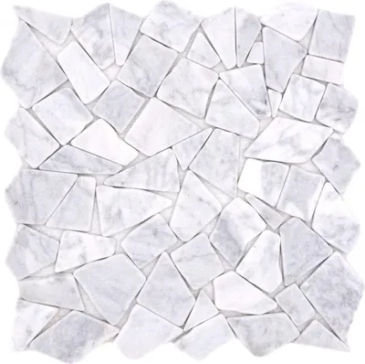 Produktbild von Mosani MOS44-30-2030, Mosaik, Marmor, Weiß, Drinnen, Rechteck, 305 mm