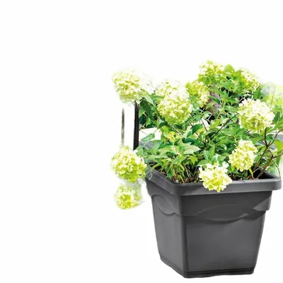 Obrázok produktu pre Kvetináč Deroma Squared Anthracite Injected Ø 38 cm