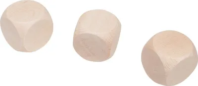 Obrázok produktu pre GICO kocky 40 mm - 3 prázdne drevené kocky, prírodné - 5972