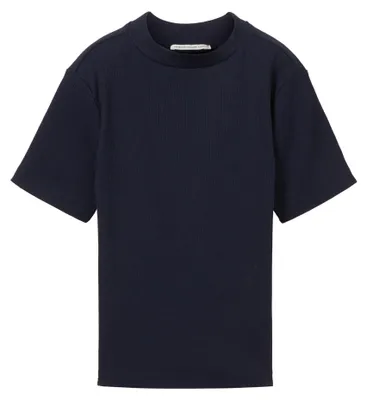 Produktbild von Cropped T-Shirt mit Rippstruktur
