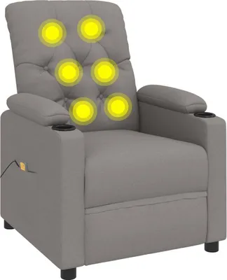 Obrázok produktu pre masážne kreslo vidaXL Taupe Fabric