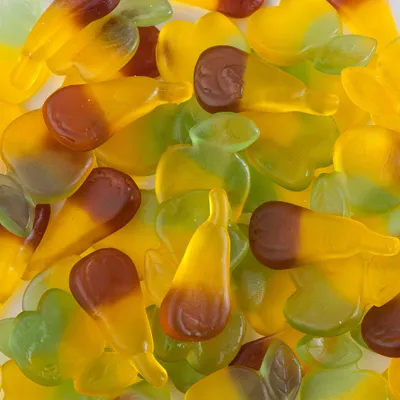Produktbild von De Bron Appels en Peren Äpfel und Birnen Fruchtgummi Zuckerfrei 1 kg