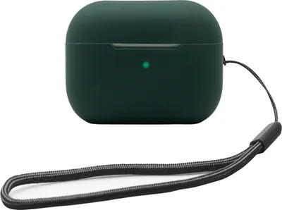 Produktbild von Mobigear Lanyard  Apple AirPods Pro 2 Hülle Flexibles Silikon - Grün