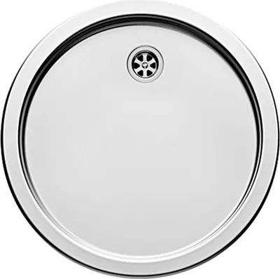 Produktbild von PYRAMIS CT Abtropffläche / Tropfmulde Edelstahl poliert / Ausschnittsmaß Ø 430 mm / Rundbecken Spüle