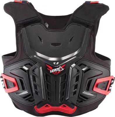 Produktbild von Leatt 4.5 Pro Kinder Motocross Brustprotektor, schwarz/rot, S/M