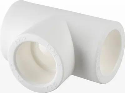 Produktbild von Ø 32mm, PPR Aqua Plus T-Stück in Weiß | Wasserrohr, Heizungsrohr Klimaleitung Fusiotherm