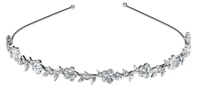 Image de Serre-tête - Diadème mariée - Perles en plastique et strass - Mariage et communion