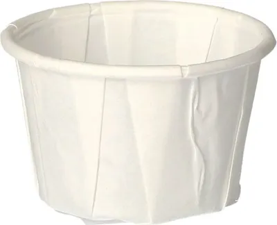 Produktbild von 250 Dressingbecher, Papier pure rund 35 ml Ø 4 cm · 3,1 cm weiss